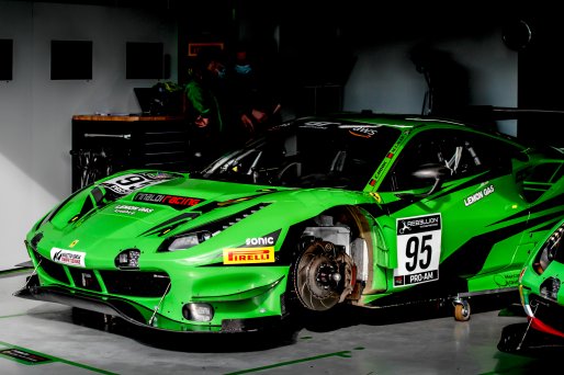 #95 Rinaldi Racing DEU Ferrari 488 GT3 Pro-Am Cup Christian Hook DEU Manuel Lauck DEU David Perel ZAF, Pitlane, Pre-Qualifiying
 | SRO / Patrick Hecq Photography