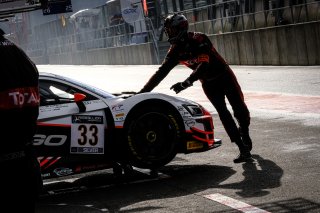 #33 Belgian Audi Club Team WRT BEL- Rik Breukers NDL Stuart Hall GBR Benjamin Goethe DNK IGTC, Free Practice 1, Pitlane
