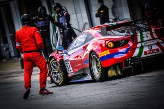 #52 AF Corse ITA Ferrari 488 GT3 Pro-Am Cup Louis Machiels BEL Andrea Bertolini ITA, Pitlane, Race 3
