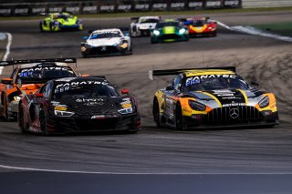 #88 – Tresor Attempto Racing – Lorenzo PATRESE – Lorenzo FERRARI – Audi R8 LMS GT3 EVO II and #10 - Boutsen VDS - Aurelien PANIS - Cesar GAZEAU - Mercedes-AMG GT3 EVO 